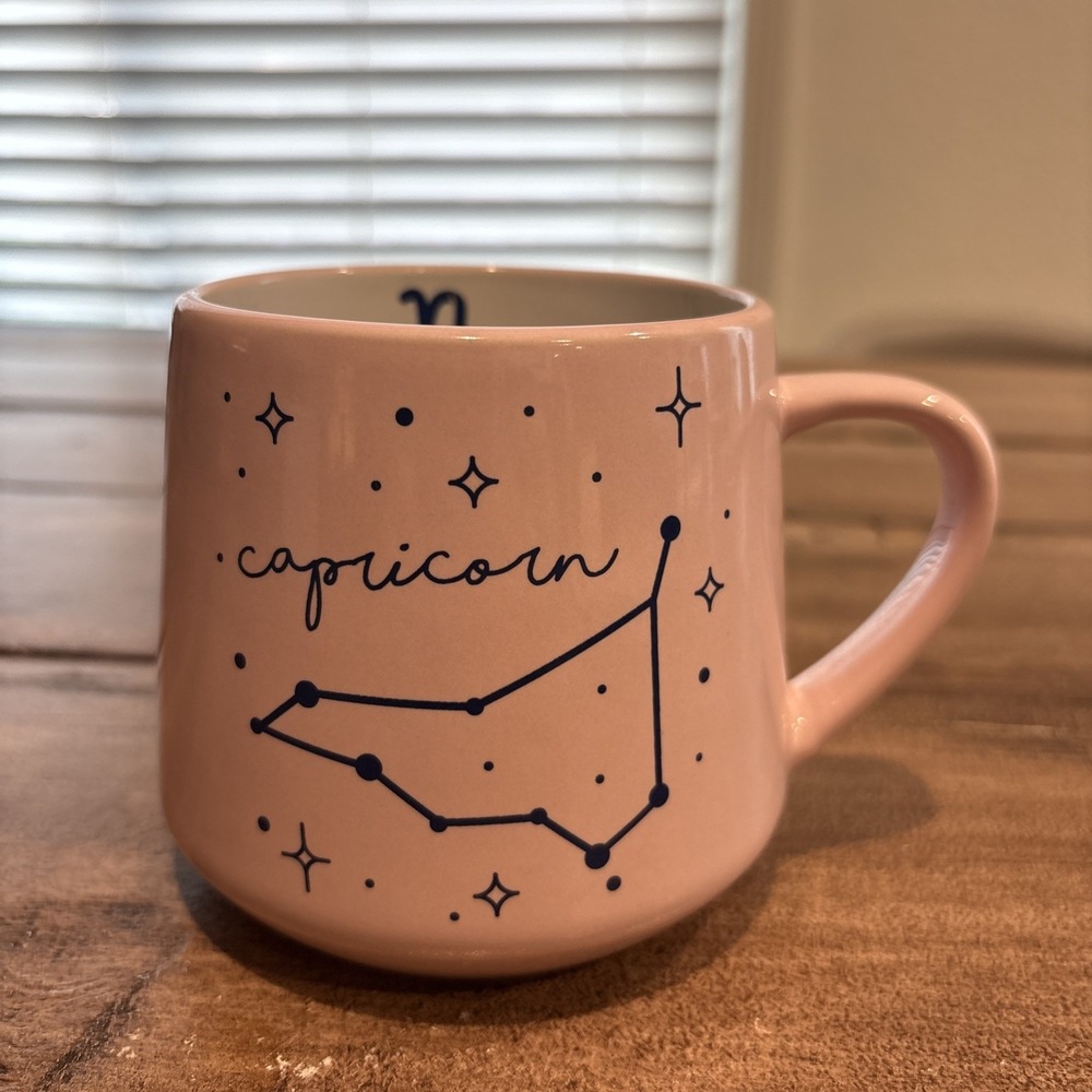 Capricorn Astrological Sign / Constellation Coffee‎ Mug, Pink